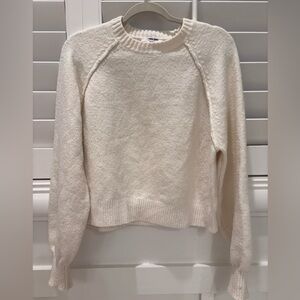 Double Zero Soft Cream Crew Neck Sweater Size M